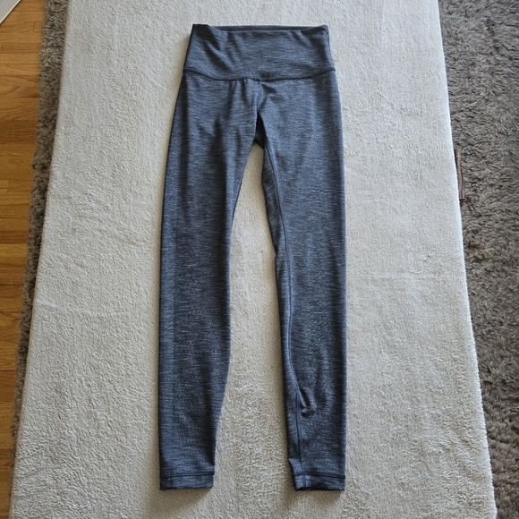 Lululemon Wunder Under Hi-Rise Tight Full-On Luxtreme 28" Heathered Black size 4 - Picture 2 of 11
